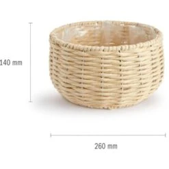 Paco Home Vaso Portavaso Grande Fioriera Interni Set Vaso Vimini Intrecciato Legno Crema, 2pcs Set / Design 8 9 Paco Home Vaso Portavaso Grande Fioriera Interni Set Vaso Vimini Intrecciato Legno Crema, 2pcs Set / Design 8 -Vendite VIDAXL 85741595 5