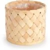 Paco Home Vaso Portavaso Grande Fioriera Interni Set Vaso Vimini Intrecciato Legno Natura, 3pcs Set / Design 5