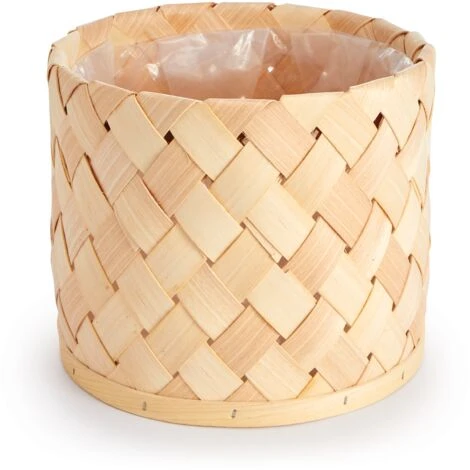 Paco Home Vaso Portavaso Grande Fioriera Interni Set Vaso Vimini Intrecciato Legno Natura, 3pcs Set / Design 5 1 Paco Home Vaso Portavaso Grande Fioriera Interni Set Vaso Vimini Intrecciato Legno Natura, 3pcs Set / Design 5