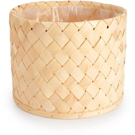 Paco Home Vaso Portavaso Grande Fioriera Interni Set Vaso Vimini Intrecciato Legno Natura, 3pcs Set / Design 5 3 Paco Home Vaso Portavaso Grande Fioriera Interni Set Vaso Vimini Intrecciato Legno Natura, 3pcs Set / Design 5 - immagine 3