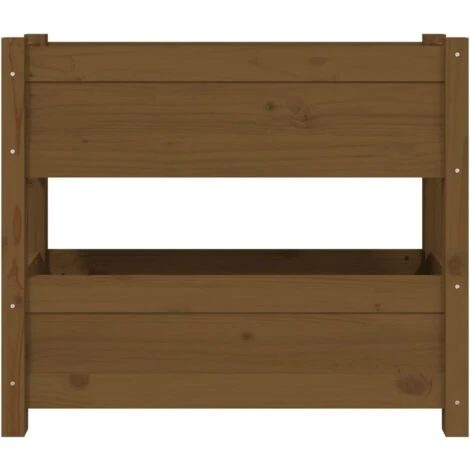 Fioriera Miele 77x25x66 Cm In Legno Massello Di Pino VidaXL 5 Fioriera Miele 77x25x66 Cm In Legno Massello Di Pino VidaXL - immagine 5