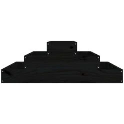 Fioriera Nera 80x80x27 Cm In Legno Massello Di Pino VidaXL -Vendite VIDAXL 86433300 5