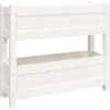 Fioriera Bianca 77x25x66 Cm In Legno Massello Di Pino VidaXL