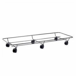 Portavaso Ruote Rettangolare Nero 56X28 Buzzi