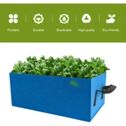 Sacchetti Rettangolari Per La Coltivazione Da Giardino Fioriera Aiuole Per La Coltivazione Vasi Per La Coltivazione Con Manici Sacchetti Per Fioriera In Feltro Traspirante Per Carote Cipolle Erbe Fior -Vendite VIDAXL 86846082 5