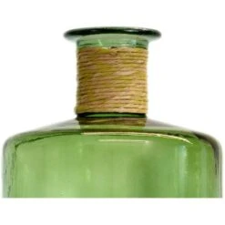 Vaso Bottiglia Grande D. 25 X H. 75 Cm In Vetro Riciclato Verde - ABALONA 7 Vaso Bottiglia Grande D. 25 X H. 75 Cm In Vetro Riciclato Verde - ABALONA -Vendite VIDAXL 86858065 3