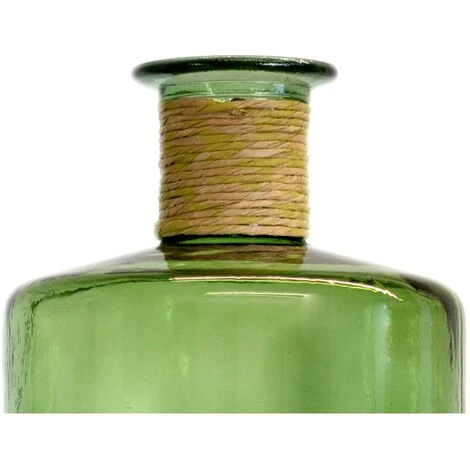 Vaso Bottiglia Grande D. 25 X H. 75 Cm In Vetro Riciclato Verde - ABALONA 3 Vaso Bottiglia Grande D. 25 X H. 75 Cm In Vetro Riciclato Verde - ABALONA - immagine 3