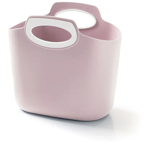 FOR2 ROSA CIPRIA, Borsa Multiuso In Plastica Indoor/outdoor, Con Manici, Semirigida, Made In Italy 1 FOR2 ROSA CIPRIA, Borsa Multiuso In Plastica Indoor/outdoor, Con Manici, Semirigida, Made In Italy