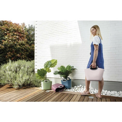 FOR2 ROSA CIPRIA, Borsa Multiuso In Plastica Indoor/outdoor, Con Manici, Semirigida, Made In Italy 3 FOR2 ROSA CIPRIA, Borsa Multiuso In Plastica Indoor/outdoor, Con Manici, Semirigida, Made In Italy - immagine 3