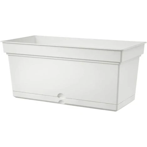 Teraplast Vaso Fioriera Aqua Elements 78 Bianco Plastica Riciclabile 78x38xh38cm 1 Teraplast Vaso Fioriera Aqua Elements 78 Bianco Plastica Riciclabile 78x38xh38cm