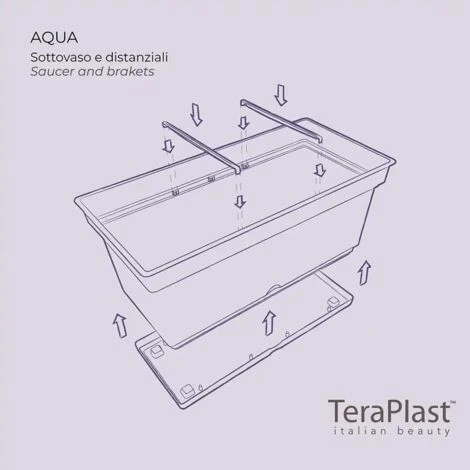 Teraplast Vaso Fioriera Aqua Elements 78 Bianco Plastica Riciclabile 78x38xh38cm 3 Teraplast Vaso Fioriera Aqua Elements 78 Bianco Plastica Riciclabile 78x38xh38cm - immagine 3