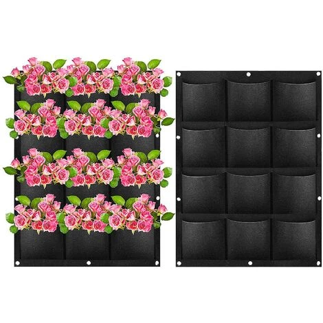 12 Poches Sacs De Plantation, Sacs De Plantation Suspendus Verticaux Sacs De Plantes De Plantation Avec Crochets En S Pour Balcony Jardin Cour Maison Decoration Murale 1 12 Poches Sacs De Plantation, Sacs De Plantation Suspendus Verticaux Sacs De Plantes De Plantation Avec Crochets En S Pour Balcony Jardin Cour Maison Decoration Murale