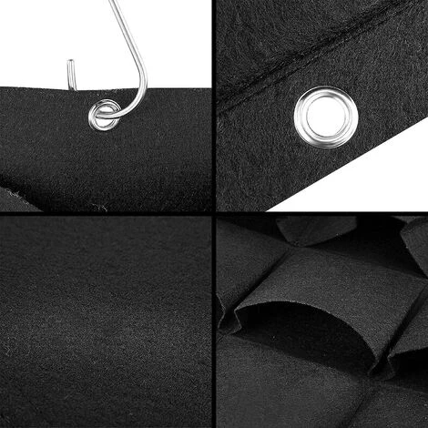 12 Poches Sacs De Plantation, Sacs De Plantation Suspendus Verticaux Sacs De Plantes De Plantation Avec Crochets En S Pour Balcony Jardin Cour Maison Decoration Murale 4 12 Poches Sacs De Plantation, Sacs De Plantation Suspendus Verticaux Sacs De Plantes De Plantation Avec Crochets En S Pour Balcony Jardin Cour Maison Decoration Murale - immagine 4