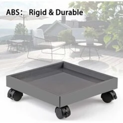 MINKUROW Supporto Per Vasi Da Fiori Rotanti, Supporto Per Piante Rotanti, Sottovaso Per Piante In ABS, Per Spostare Fioriere In Vaso, Piante Da Fiore A Ponte, Capacità Di Carico 50 Kg (quadrato) -Vendite VIDAXL 88646477 3
