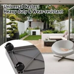 MINKUROW Supporto Per Vasi Da Fiori Rotanti, Supporto Per Piante Rotanti, Sottovaso Per Piante In ABS, Per Spostare Fioriere In Vaso, Piante Da Fiore A Ponte, Capacità Di Carico 50 Kg (quadrato) -Vendite VIDAXL 88646477 4