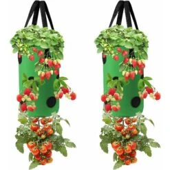 Pezzi Sacco Per Piantare Sottosopra, Fioriera Per Fragole Appesa Fioriera Sottosopra Per Giardini Fragola Sacco Per Piante A Radice Nuda Giardino Sacchetti Per Piantare Ortaggi Con Fori Per Giardino D