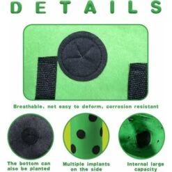 Pezzi Sacco Per Piantare Sottosopra, Fioriera Per Fragole Appesa Fioriera Sottosopra Per Giardini Fragola Sacco Per Piante A Radice Nuda Giardino Sacchetti Per Piantare Ortaggi Con Fori Per Giardino D -Vendite VIDAXL 89070285 3