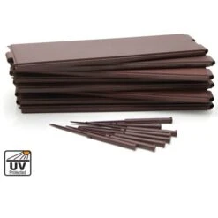 Orto Quadrato Modulare 260 Litri L120 X L120 X H20 Cm In Resina Marrone - POTALY -Vendite VIDAXL 89154582 5