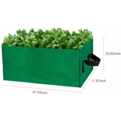 Rettangolare Giardino Grow Borse Fioriera Fioriera Aiuole Coltivazione Vasi Con Manici Feltro Traspirante Fioriera Borse Per Carote Cipolle Erbe Fiori Verdure 482412 PolliciNero 6 Rettangolare Giardino Grow Borse Fioriera Fioriera Aiuole Coltivazione Vasi Con Manici Feltro Traspirante Fioriera Borse Per Carote Cipolle Erbe Fiori Verdure 482412 PolliciNero -Vendite VIDAXL 89824260 2