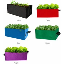Rettangolare Giardino Grow Borse Fioriera Fioriera Aiuole Coltivazione Vasi Con Manici Feltro Traspirante Fioriera Borse Per Carote Cipolle Erbe Fiori Verdure 482412 PolliciNero 7 Rettangolare Giardino Grow Borse Fioriera Fioriera Aiuole Coltivazione Vasi Con Manici Feltro Traspirante Fioriera Borse Per Carote Cipolle Erbe Fiori Verdure 482412 PolliciNero -Vendite VIDAXL 89824260 3