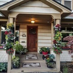 1 Pz 7 Fioriera Verticale Da Appendere Nuova Borsa Per Piantare Verticale Per Vaso Di Fiori Aggiornato -nero -Vendite VIDAXL 90117757 3