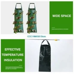 1 Borsa Verticale Per La Coltivazione Di Fragole, Da Appendere Alla Parete Da Giardino, 8 Vasi Per Piante, Borsa Per Fioriera -Vendite VIDAXL 91206778 3