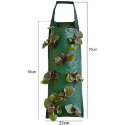 1 Borsa Verticale Per La Coltivazione Di Fragole, Da Appendere Alla Parete Da Giardino, 8 Vasi Per Piante, Borsa Per Fioriera -Vendite VIDAXL 91206778 4
