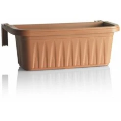 Fioriera Da Balcone 50 Cm Agganci Regolabili Bama Rondine Balconetta Terracotta