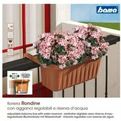 Fioriera Da Balcone 50 Cm Agganci Regolabili Bama Rondine Balconetta Terracotta 7 Fioriera Da Balcone 50 Cm Agganci Regolabili Bama Rondine Balconetta Terracotta -Vendite VIDAXL 9186229 4