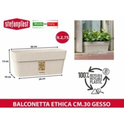 BALCONETTA ETHICA CM.30 GESSO