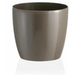 Vaso Tondo Madeira Luxy Colour In Plastica Colorati Da Esterno E Giardino Fiori Piante -11 Cm / Oliva -Vendite VIDAXL 93995997 5