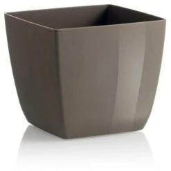 Vaso Quadrato Da Esterno Color Santiago Da Esterno E Giardino Per Piante E Fiori -11 Cm / Oliva -Vendite VIDAXL 93996025 3