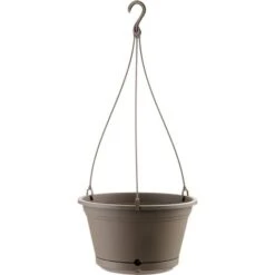 Vaso Da Appendere Con Gancio E Riserva D'acqua Per Balcone Elements Air Per Fiori E Piante -Bruno -Vendite VIDAXL 93996047 4