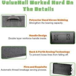 Borsa Da Coltivazione Rettangolare Con Manici Confezione Da 5 Contenitori Quadrati Per Piante Rialzate Sacchetti Quadrati In Tessuto Per Aerazione Per Fiori E Verdure 8 Borsa Da Coltivazione Rettangolare Con Manici Confezione Da 5 Contenitori Quadrati Per Piante Rialzate Sacchetti Quadrati In Tessuto Per Aerazione Per Fiori E Verdure -Vendite VIDAXL 94287328 4