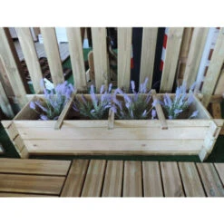 Onlywood Confezione 2 Pezzi Orti Rialzati 4 Scomparti In Legno Trattato 120 X 40 X 27 Cm