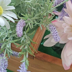 Onlywood Orto Rialzato 9 Scomparti PROFESSIONALE 119 X 119 X 24 H. Cm - Verniciato Noce -Vendite VIDAXL 95400269 4