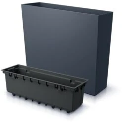 Prosperplast Jardinera Per Il Balcone Del Caso URBI, Con Deposito, Dimensioni 580x180x498 Mm, Colore Antracite -Vendite VIDAXL 95502843 5