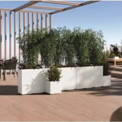 Cassetta Matheria Alta A Doppia Parete Con Rotelle 60 Cm 58x29x60h BIANCA