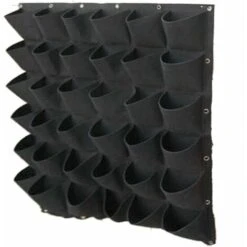 18/36 Tasche Borsa Per Piante Da Parete - Borsa Per Piantare Verticale - Fioriera Da Appendere - Parete Per Piante Da Esterno - Resistente Ed Ecologica In Feltro Morbido Da Giardino