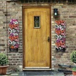 Fioriera Verticale Tascabile Sospesa Nuova Fioriera Sospesa Aggiornata Vaso Per Fiori Borsa Per Piantare Verticale Per Giardino Patio Cortile Decorazione Parete Per Piante Indoor Outdoor -Vendite VIDAXL 95707513 3