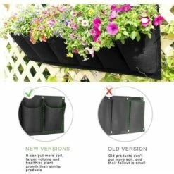 Borsa Per Piante Da Giardino Fioriera Da Parete Fioriera Da Appendere In Verticale Vaso Da Balcone Vaso Da Fiori Da Appendere All'aperto Per Interni 6 Tasche (nero) 2 Pezzi 8 Borsa Per Piante Da Giardino Fioriera Da Parete Fioriera Da Appendere In Verticale Vaso Da Balcone Vaso Da Fiori Da Appendere All'aperto Per Interni 6 Tasche (nero) 2 Pezzi -Vendite VIDAXL 95773218 4