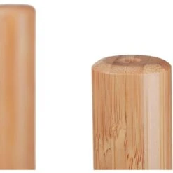 Relaxdays Set Da 2 Supporti Per Fiori E Piante, Portavasi Per Vasi Fino 32 Cm Ø, Regolabili E Impilabili, Marrone Chiaro, 100% Bambù -Vendite VIDAXL 95805679 3