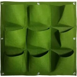 Borsa Per Piante Da Giardino Da Parete Per Piante Borse Per Fioriere Sospese Fioriera Verticale 9 Tasche Vaso Da Fiori Da Parete Per Giardinaggio Interno, Verde Verticale (verde) -Vendite VIDAXL 97073044 4