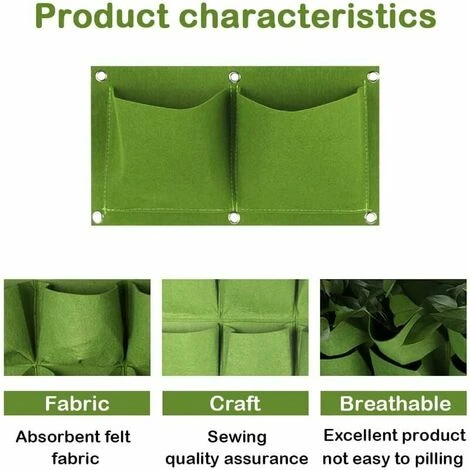 Borsa Per La Coltivazione Di Piante, Borse Per La Coltivazione Di Piante Fioriera A Parete Per Giardino In Cortile Decorazione Per La Casa Protezione Per Piante 3 Borsa Per La Coltivazione Di Piante, Borse Per La Coltivazione Di Piante Fioriera A Parete Per Giardino In Cortile Decorazione Per La Casa Protezione Per Piante - immagine 3