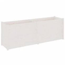 Fioriera Da Giardino Bianca 200x50x70 Cm In Legno Di Pino -Vendite VIDAXL 97217243 2