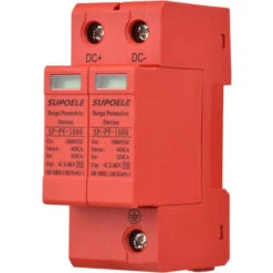 DC 1000V Dispositivo Di Protezione Contro Le Sovratensioni 2P 40KA Scaricatore Di Sovratensioni Fotovoltaico PV Thunder Proof Protector Breaker Installazione Su Guida DINRed