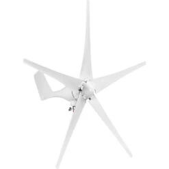 Generatore Eolico 12V 1200W Con Regolatore Di Carica 5 Pale Kit Generatore Eolico Minitipo Tipo S Mulino A Vento A Energia Trasparente Per Autostrade Domestiche Barche Bianco