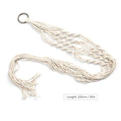 Appendiabiti Per Piante In Macramè Per Interni Ed Esterni, Vaso Da Fiori Da Appendere, Cesto In Corda Di Cotone, 4 Gambe, 39 Pollici (tipo E) 9 Appendiabiti Per Piante In Macramè Per Interni Ed Esterni, Vaso Da Fiori Da Appendere, Cesto In Corda Di Cotone, 4 Gambe, 39 Pollici (tipo E) -Vendite VIDAXL 98590838 5