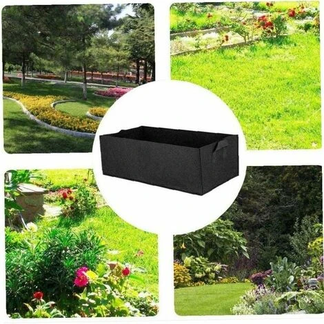 Borsa Per Coltivazione Rettangolare, 5 Pezzi Borse In Feltro Per Fioriere Piantare Crescere Vasi Per Piante In Tessuto Con Manici Contenitore Per Vasi Per Piante Da Esterno Per Piantare Giardini, 6030 5 Borsa Per Coltivazione Rettangolare, 5 Pezzi Borse In Feltro Per Fioriere Piantare Crescere Vasi Per Piante In Tessuto Con Manici Contenitore Per Vasi Per Piante Da Esterno Per Piantare Giardini, 6030 - immagine 5
