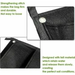 Fioriera Da Parete 7 Tasche Confezione Da 2 Sacchetti Da Appendere Alla Parete Per Giardinaggio Indoor All'aperto Inverdimento Verticale Per Piante 2 Pezzi 7 Tasche -Vendite VIDAXL 98722661 4